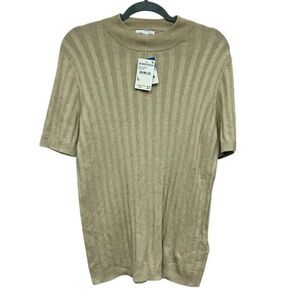 Abound tan ribbed shirt size medium